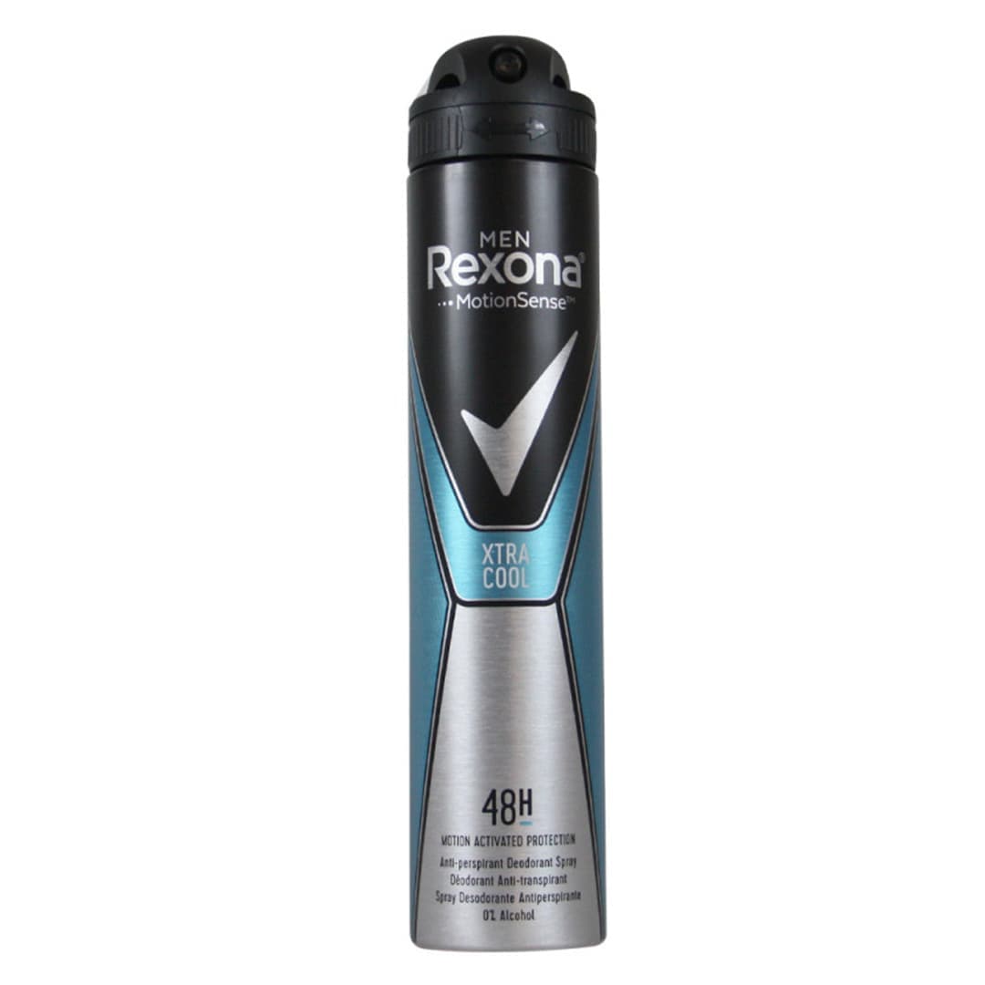 اسپری بدن رکسونا مدل اکسترا کول حجم 200 میلی لیتر اورجینال | Rexona Men Xtra Cool Deodorant Spray