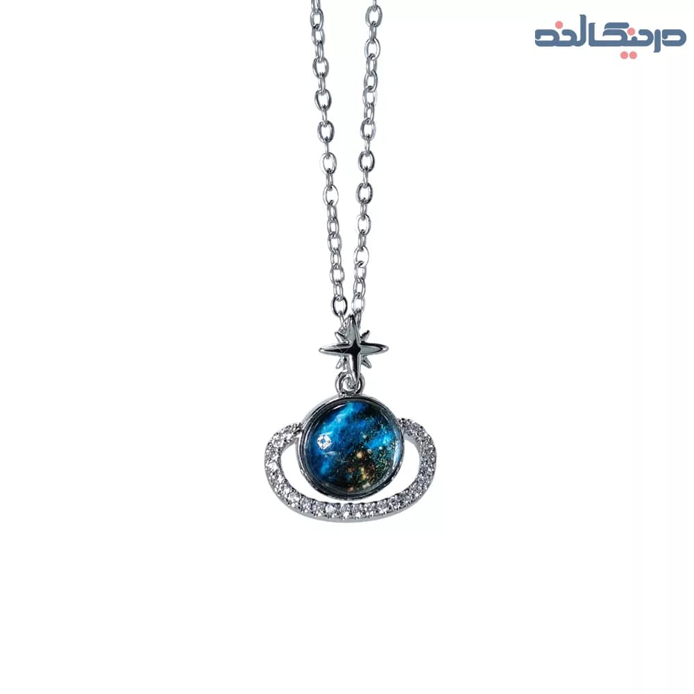 گردنبند زنانه طرح زحل