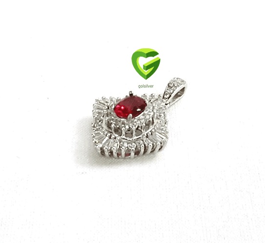 آویز نقره طرح‌جواهر کد2208 — تصویر ۲