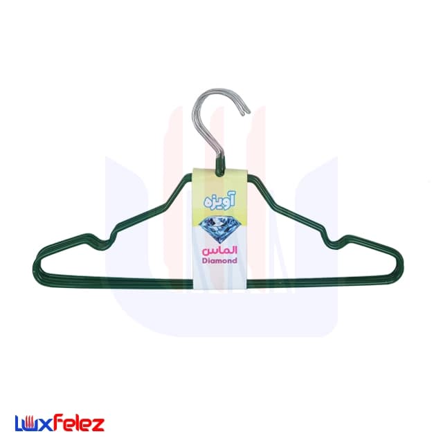 چوب لباسی الماس مدل آویزه روکش دار — تصویر ۵
