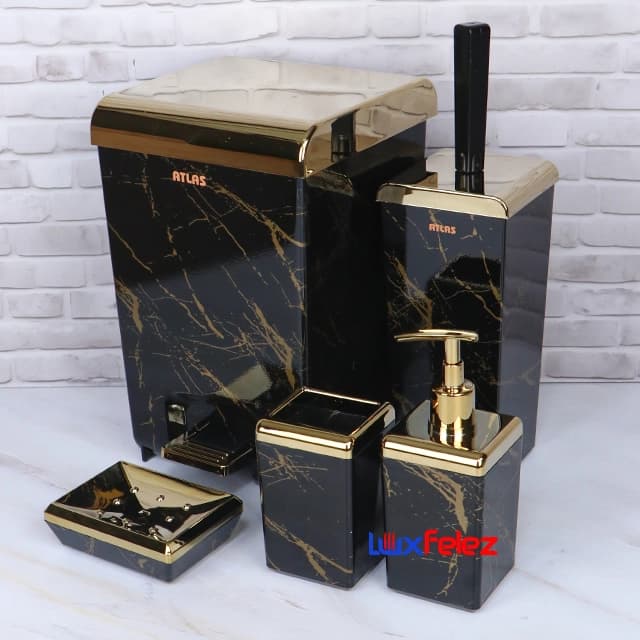 ست سرویس بهداشتی اطلس مدل ۵ تکه زاگرس ماربل