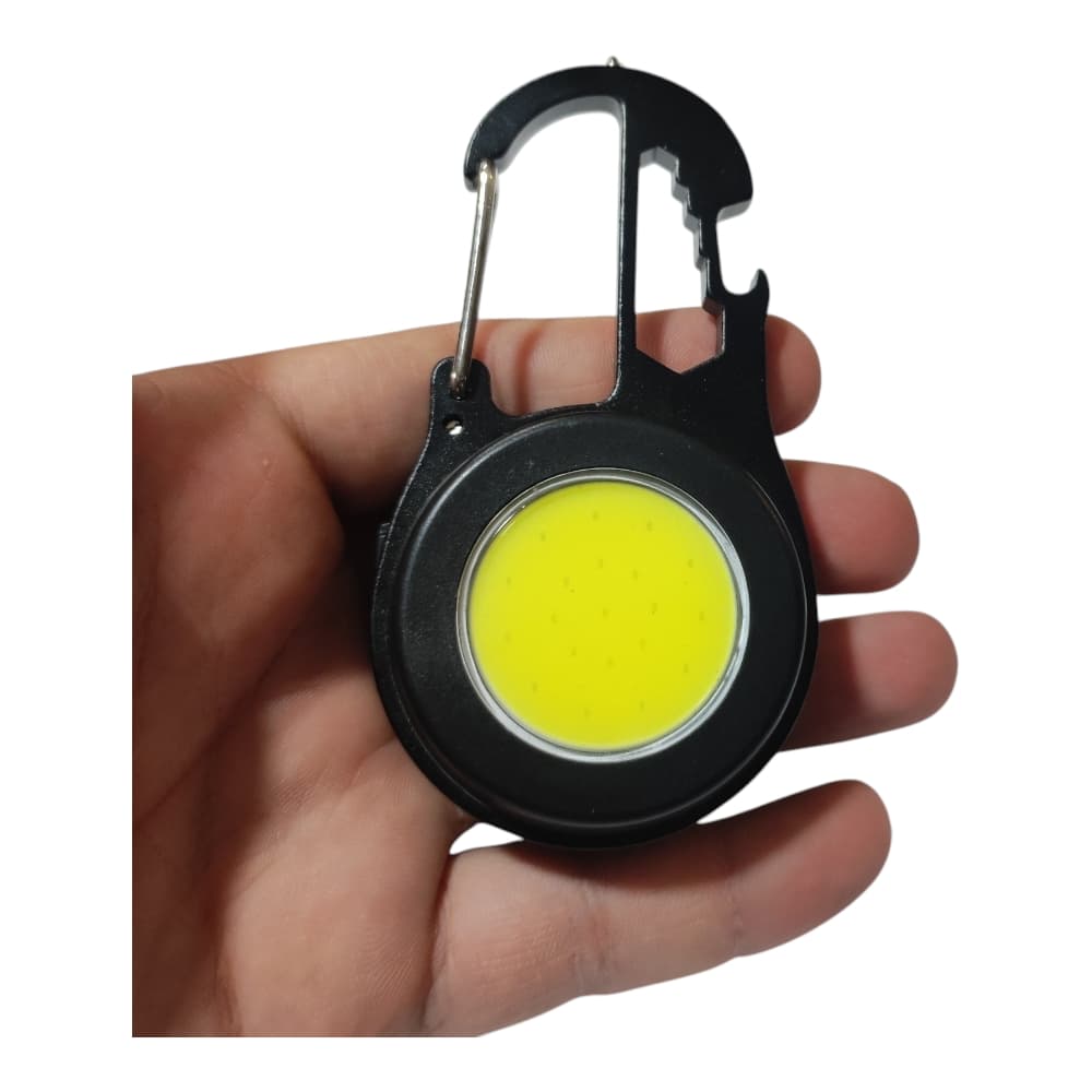 چراغ شارژی آویزی ۶کاره COB rechargeable keychain light — تصویر ۳