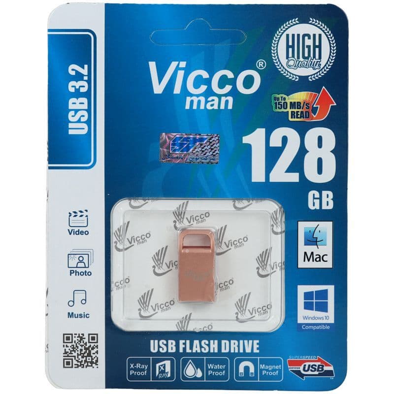 فلش 128 گیگ ویکومن USB 3.2 سرعت بالا مدل VC374