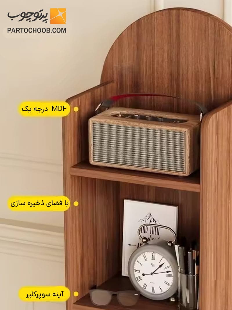 آینه قدی چرخشی مدل شیدا — تصویر ۳