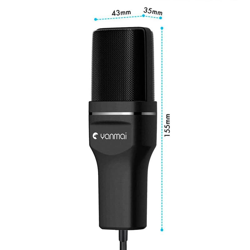 میکروفون رو میزی و سه پایه لرزشگیر Yanmai SF-777 + پاپ فیلتر — تصویر ۷