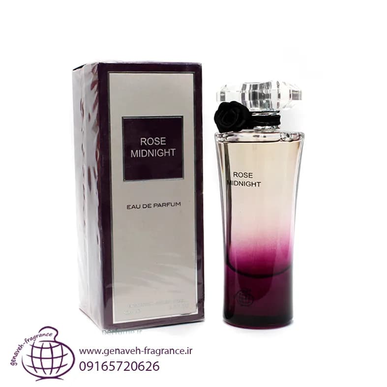 ادکلن زنانه فرگرانس ورد رز میدنایت Rose Midnight حجم 80 میل
