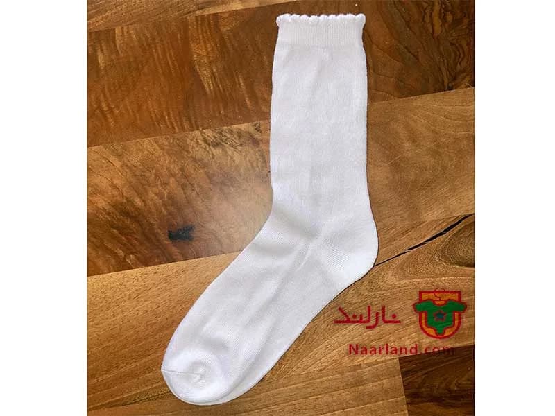 مجموعه ۷ جفتی جوراب ساق دار Pepperts آلمان سفید گلبهی خاکستری راه راه — تصویر ۳