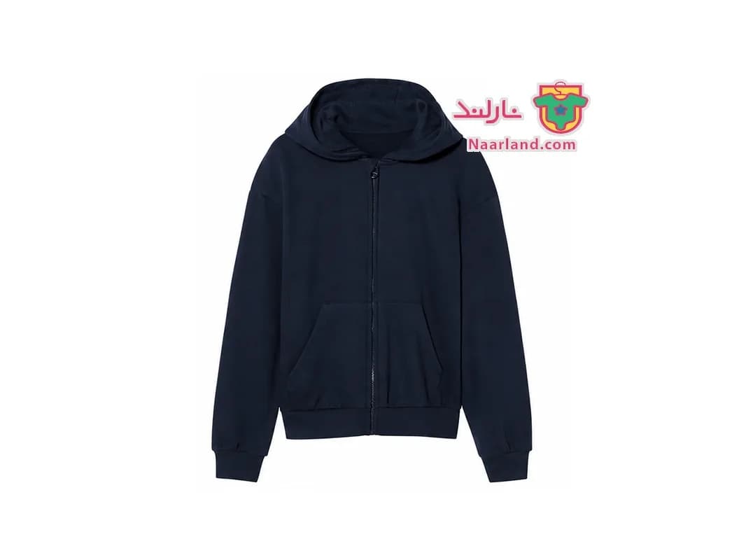 سویشرت کلاه دار دورس داخل کرکی Smart Start آلمان سرمه ای ساده