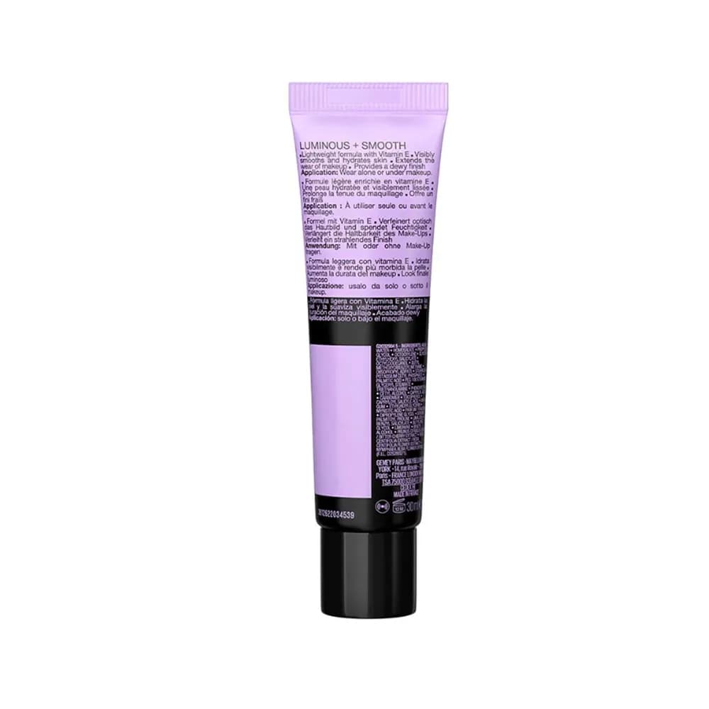 پرایمر آبرسان فیت می میبلین مدل luminous+ smooth مناسب پوست های نرمال تا خشک حجم ۳۰ میل — تصویر ۳