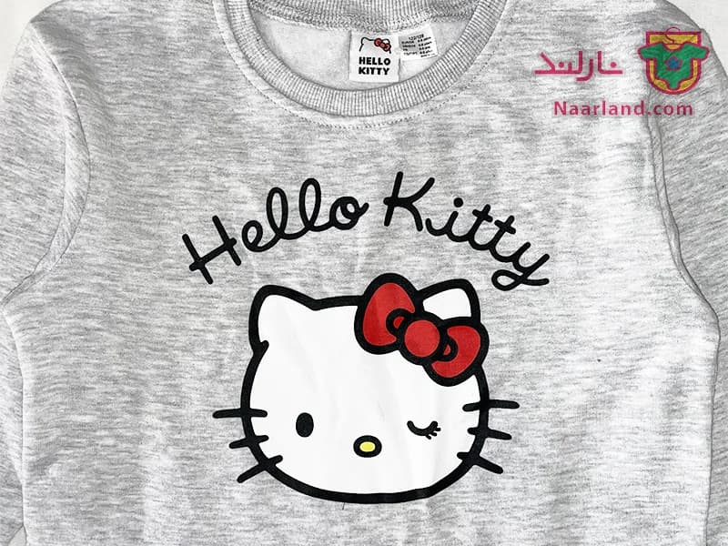 تونیک دورس داخل کرک خاکستری طرح Hello Kitty — تصویر ۵