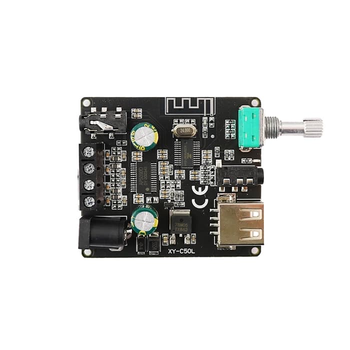 ماژول آمپلی فایر کلاس D توان 2×50 وات بلوتوث و USB دار مدل XY-C50L