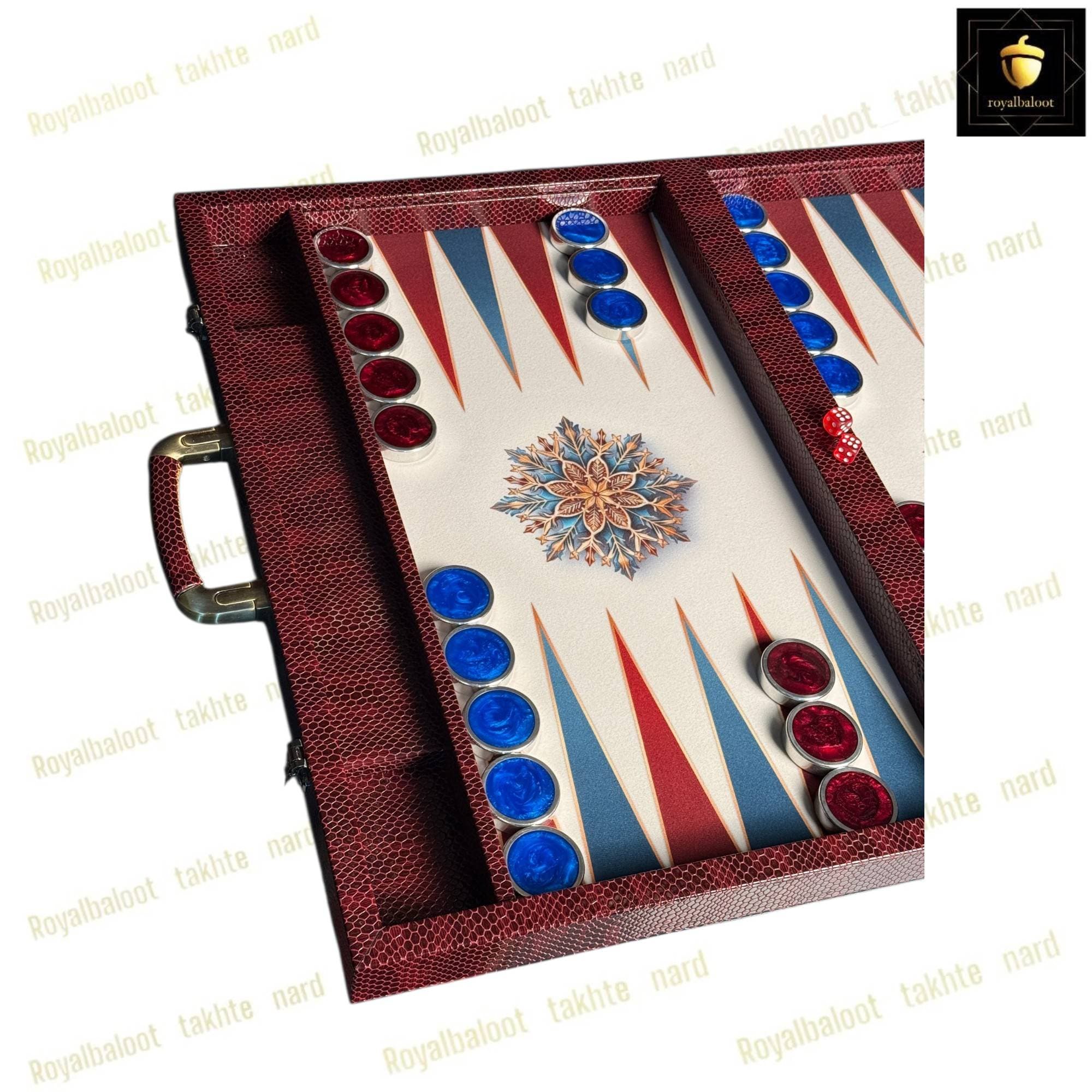 تخته نرد مدرن طرح برف کد 665 — تصویر ۴
