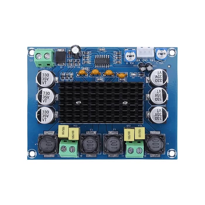 برد آمپلی فایر 2×120 وات استریو کلاس D مدل XH-M543 با چیپ TPA3116D2