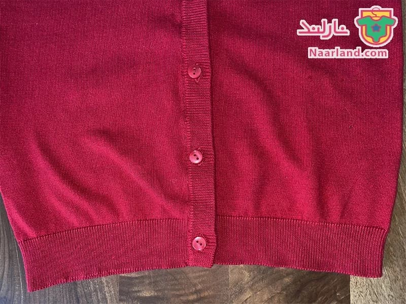 ژاکت بافت ( کاردیگن ) دخترانه اسمارت (Smart Start) آلمان قرمز ساده — تصویر ۴