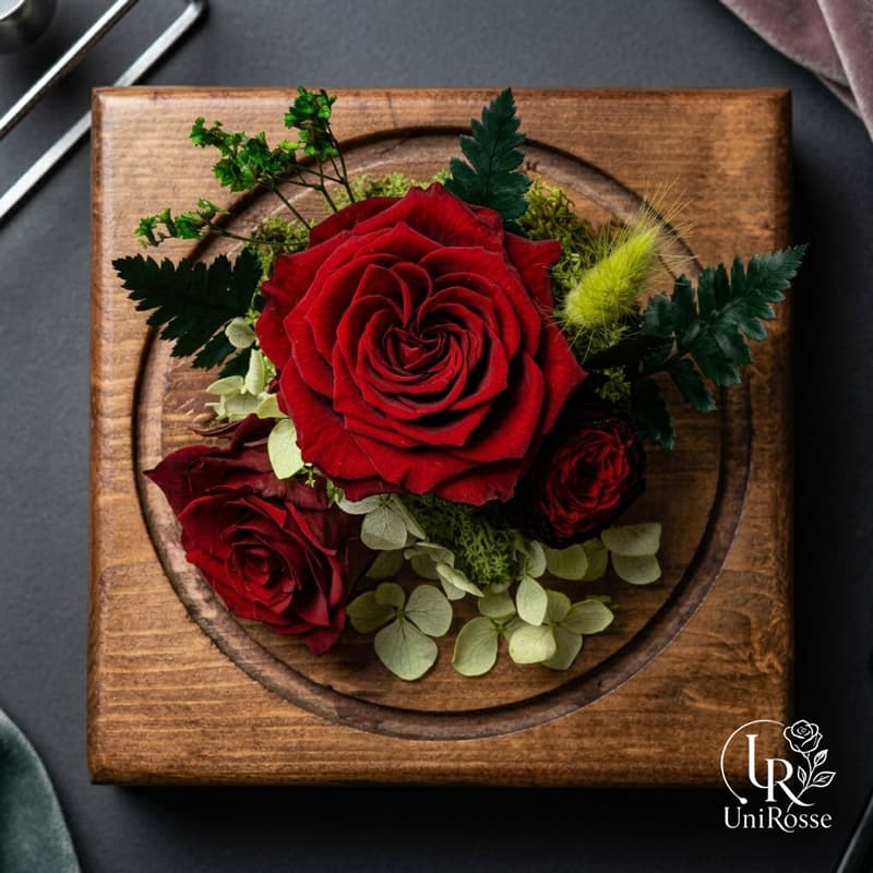 باکس گل رز جاودان مدل کاملیا — تصویر ۶