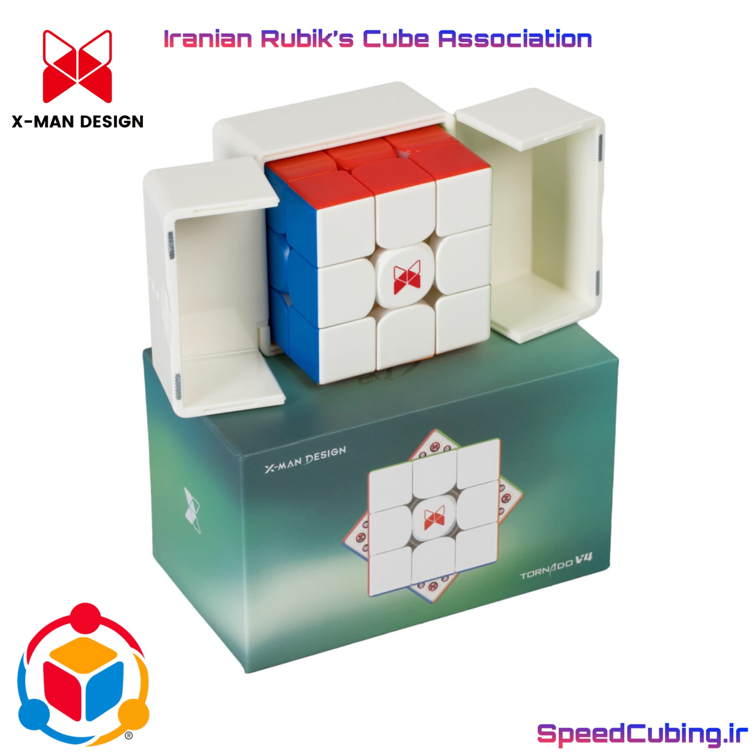 روبیک 3×3 کای وای تورنادو ورژن 4 مگنت – نسخه فلگشیپ