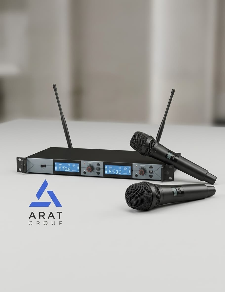 میکروفن بی‌سیم دستی مستر پرو مدل WM4300AA — تصویر ۲