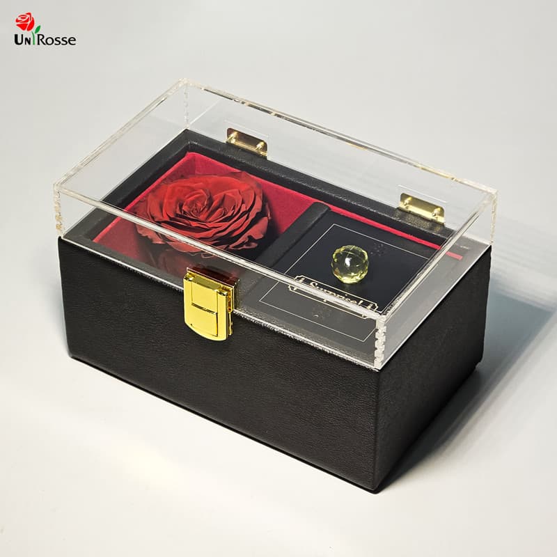 باکس گل رز جاودان مدل ملودی موزیکال