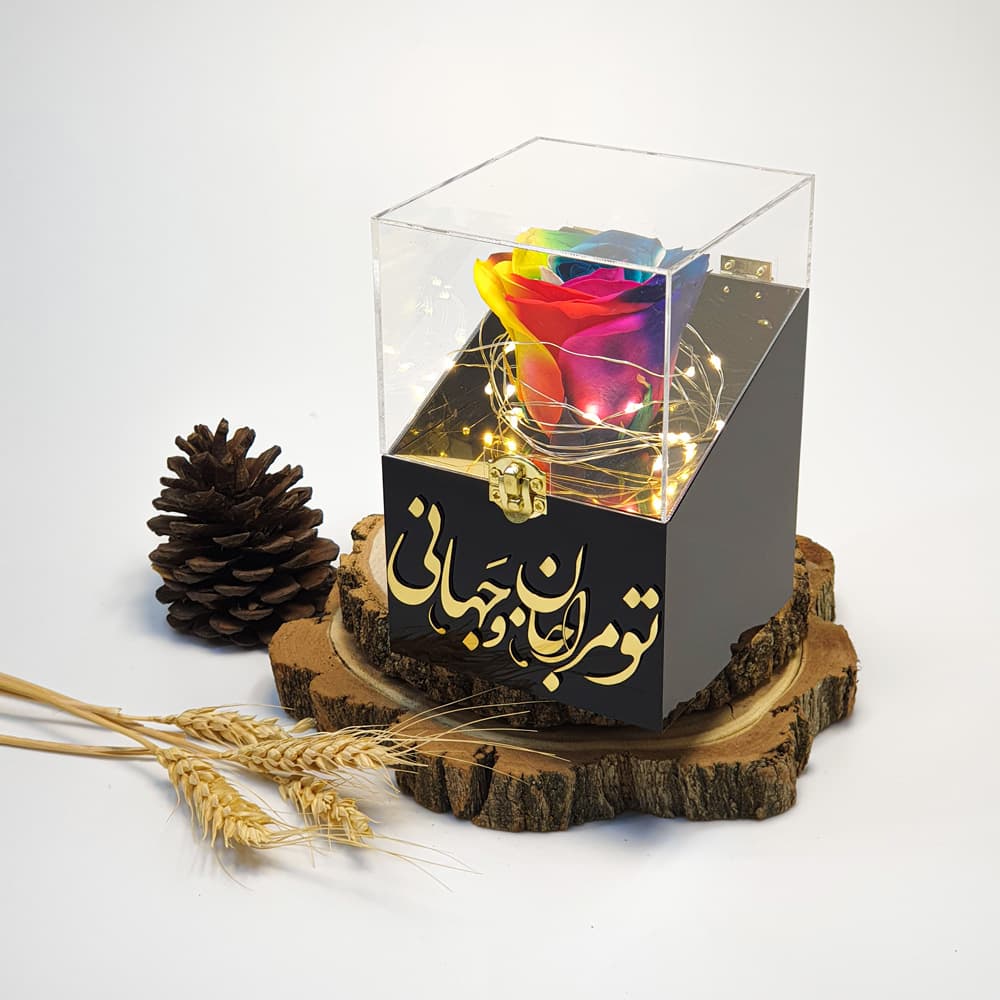 باکس گل رز جاودان مدل کاترین — تصویر ۶