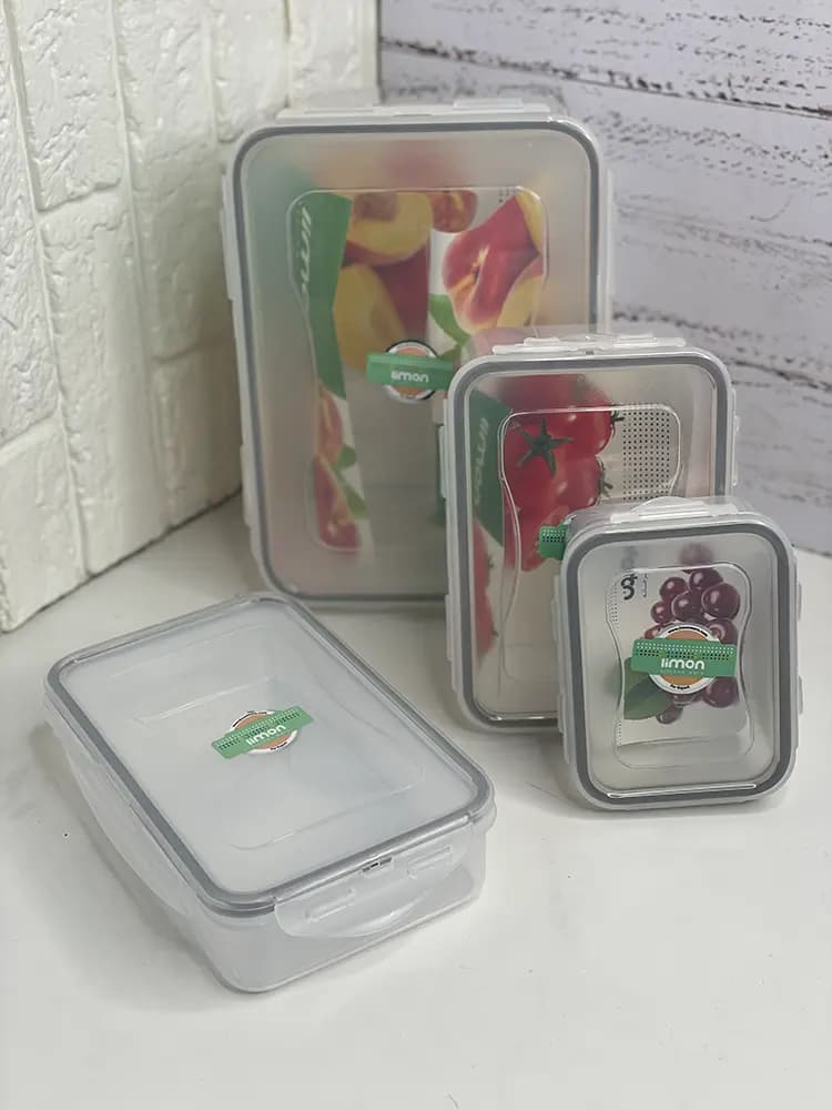ست فریزری ۴ تیکه مستطیل لیمون — تصویر ۳