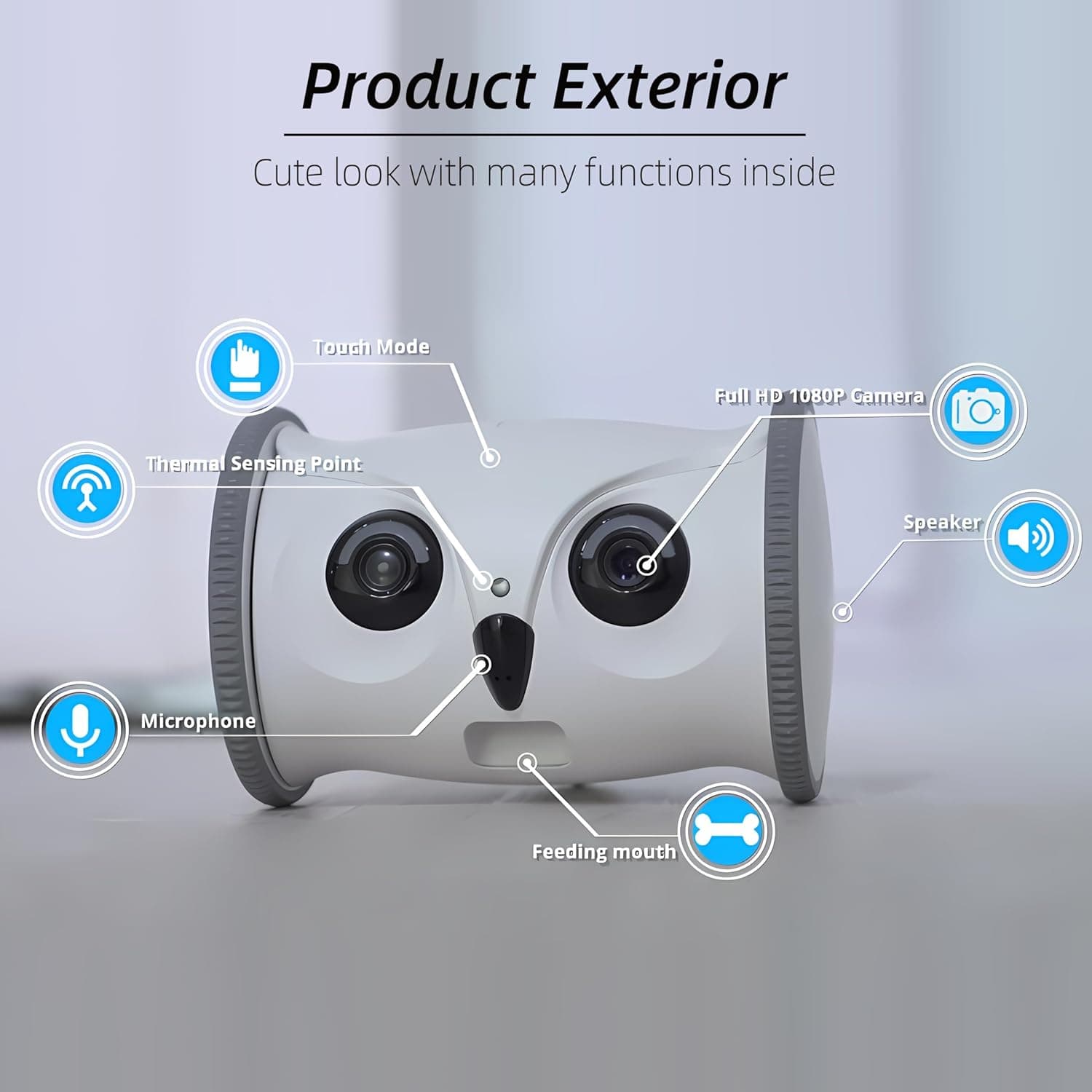 ربات پت دوربین دار SKYMEE مدل Owl Robot — تصویر ۷
