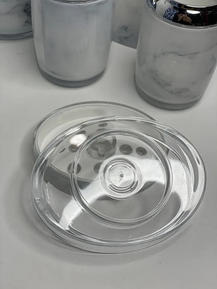 ست سرویس بهداشتی ۶ پارچه لیمون مدل رومانتیک ماربل — تصویر ۳