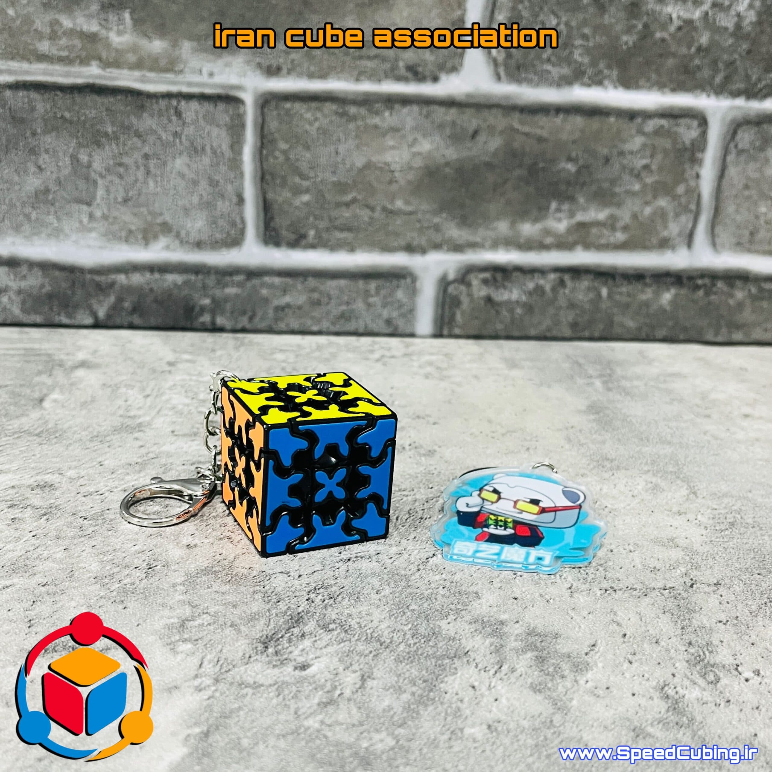 روبیک جاکلیدی گییر (چرخ دنده ای) 3×3 کای وای — تصویر ۶