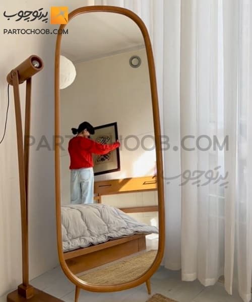 آینه قدی چوبی مدل پروا مینیون
