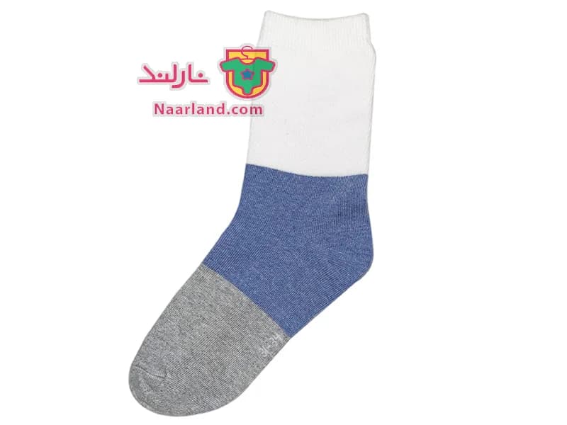 مجموعه 5 جفتی جوراب نخی Pepperts آلمان خاکستری آبی — تصویر ۳