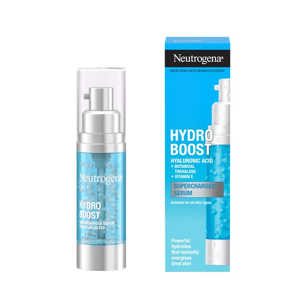 سرم آبرسان قوی نیتروژنا NEUTROGENA سری هیدروبوست Hydro Boost مدل سوپر شارژ Supercharged حجم 30 میل