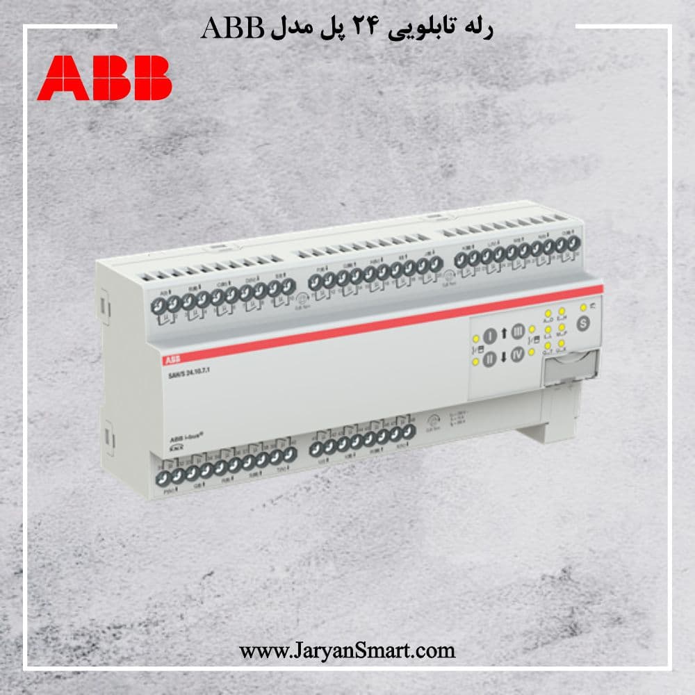 رله هوشمند 24 کانال 10 آمپر ABB روشنایی و پرده مدل SAH/S24.10.7.1 — تصویر ۲