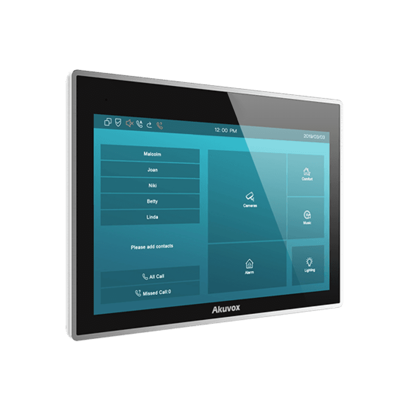 پنل داخلی آیفون تصویری هوشمند AKUVOX مدل IT83A — تصویر ۲