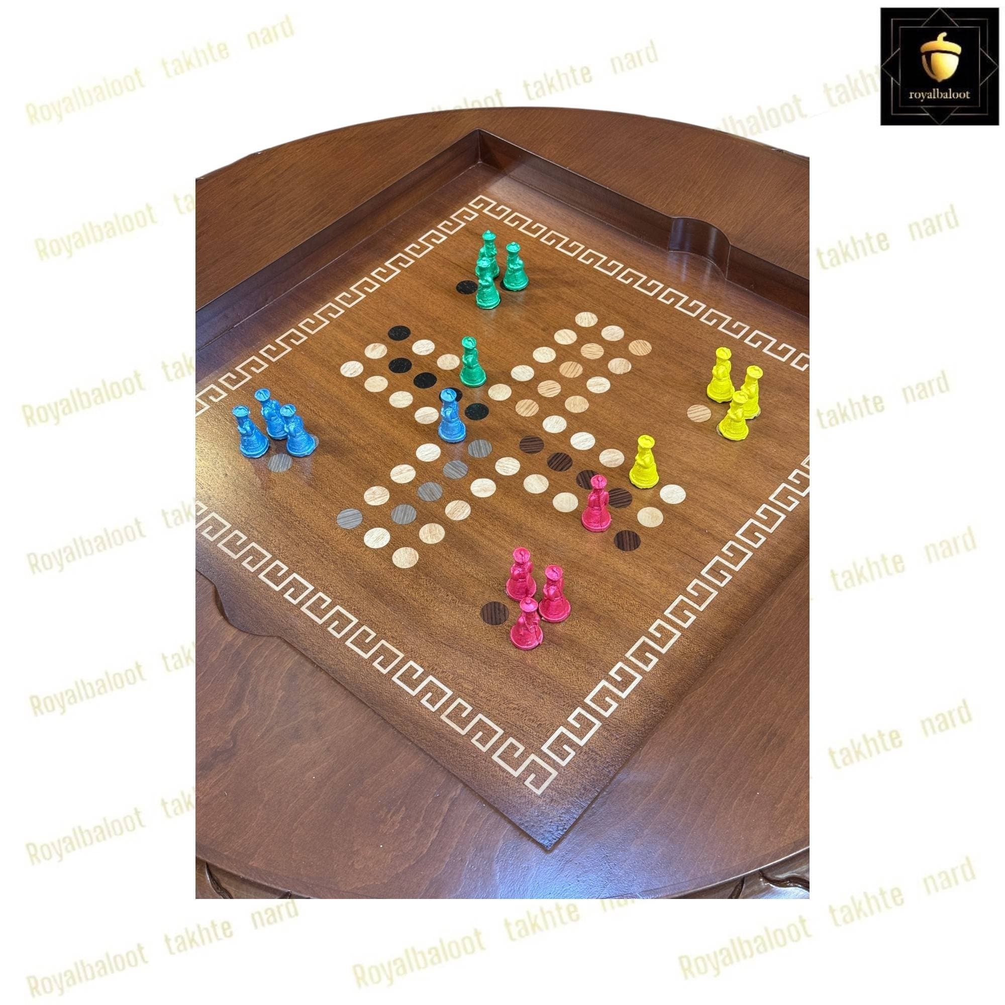 میز و صندلی سه بازی تخته نرد و شطرنج و منچ کد 581 — تصویر ۵