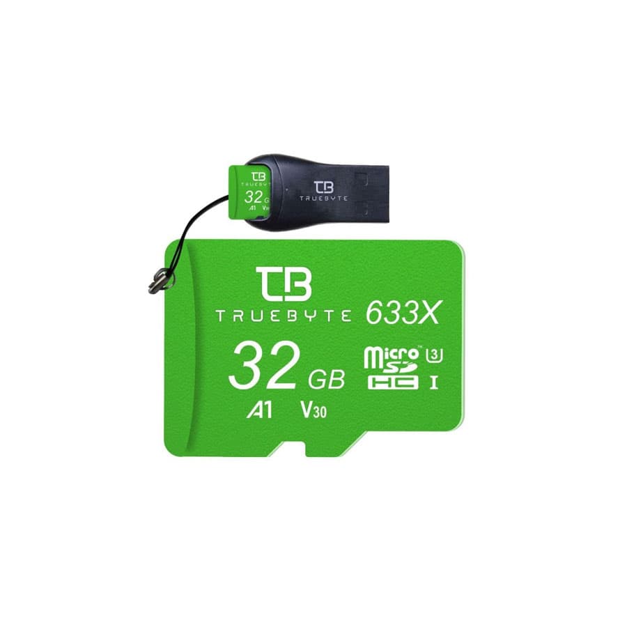 کارت حافظه microSD HC تروبایت مدل 633X-A1-V30 کلاس 10 استاندارد UHS-I U3 ظرفیت 32 گیگابایت به همراه کارت خوان