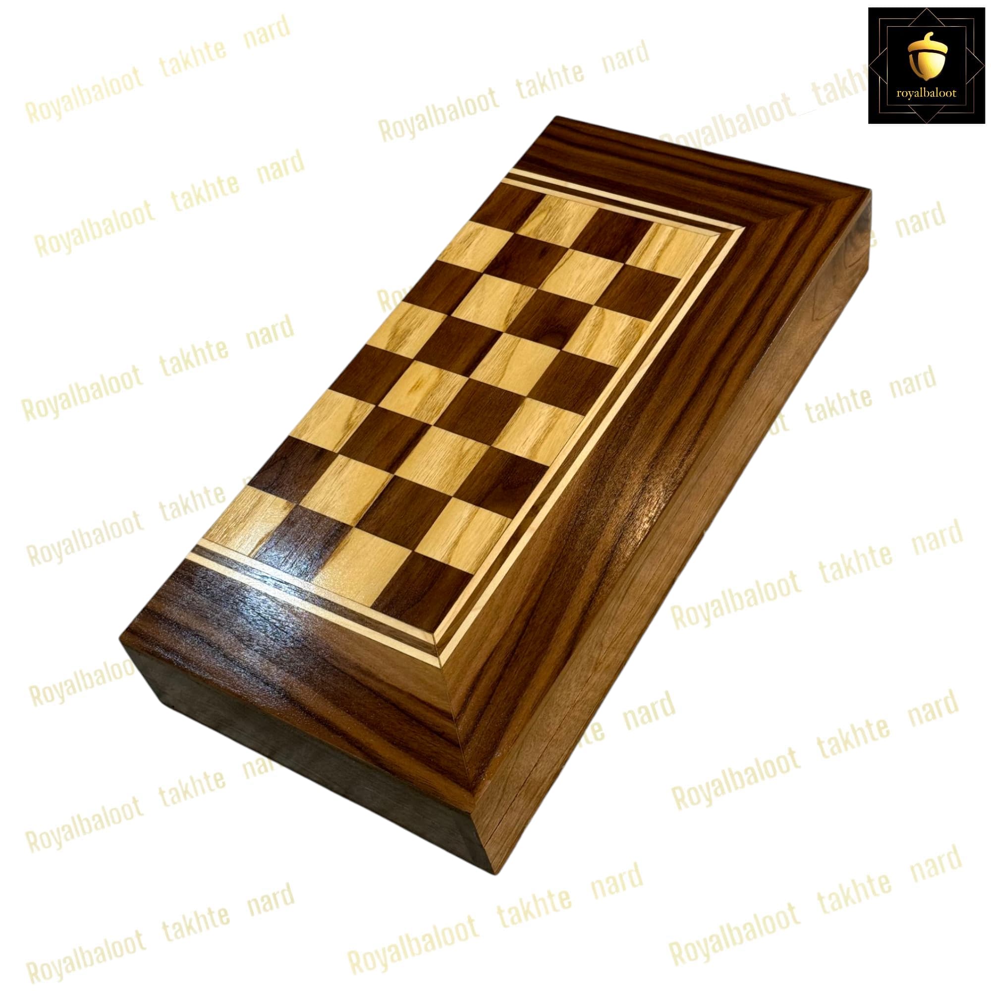 تخته نرد گردو معرق ستاره اعلا کد 319 — تصویر ۳