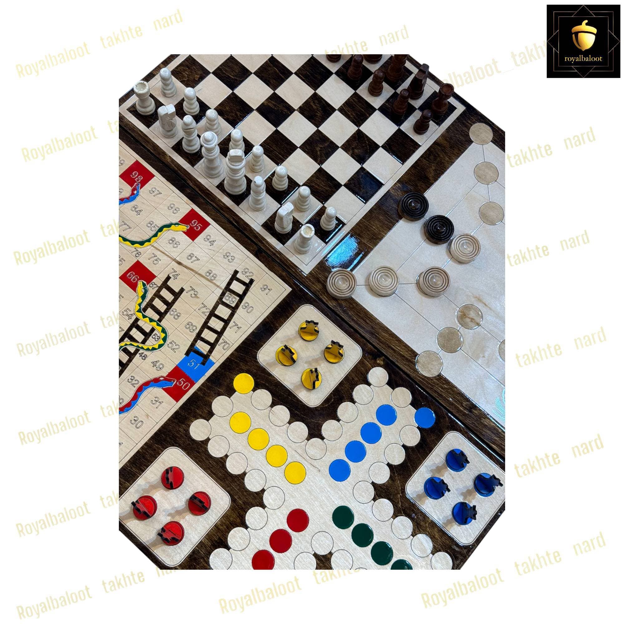 پک پنج بازی چوبی معرق کد 397 — تصویر ۶