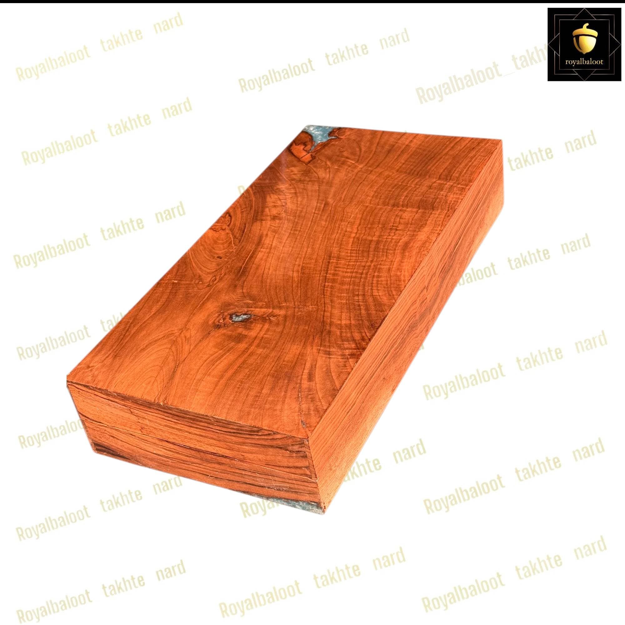 تخته نرد تک بازی ریشه گردو کد 543 — تصویر ۳