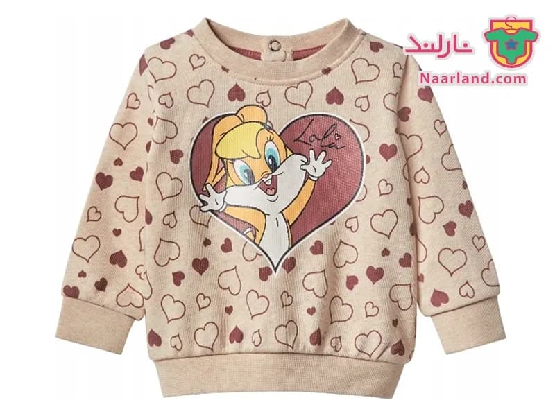 ست بلوز شلوار نوزادی دورس Disney طرح Tweety نسکافه ای — تصویر ۲