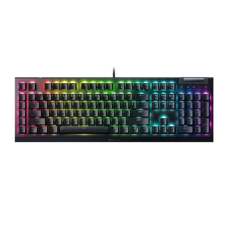 کیبورد گیمینگ ریزر مدل Razer Blackwidow V4 x (سوییچ سبز)