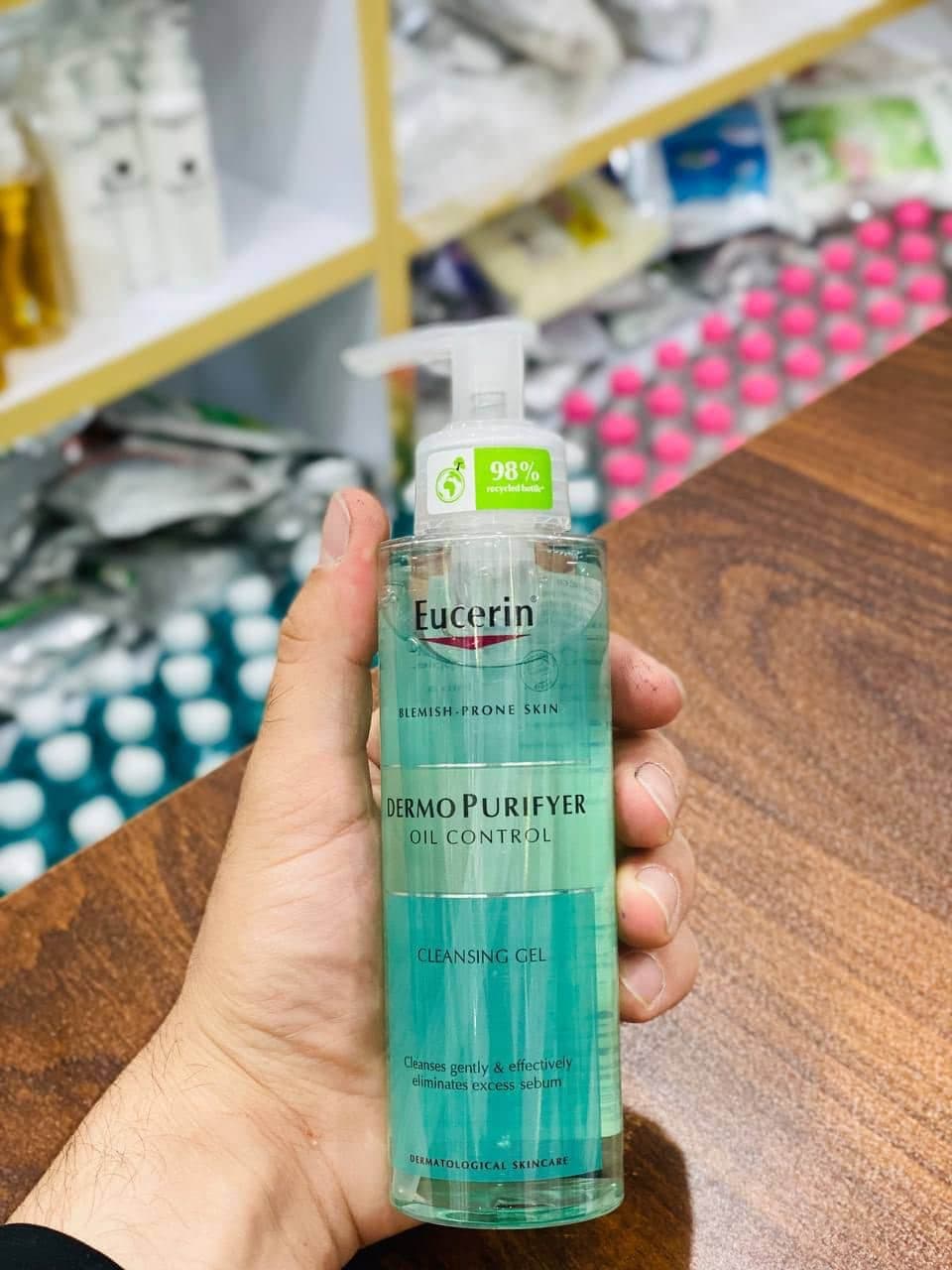 ژل شستشوی اوسرین EUCERIN مدل درما پوریفایر DERMO PURIFYER حجم 200 میل | پوست چرب و جوش دار — تصویر ۲