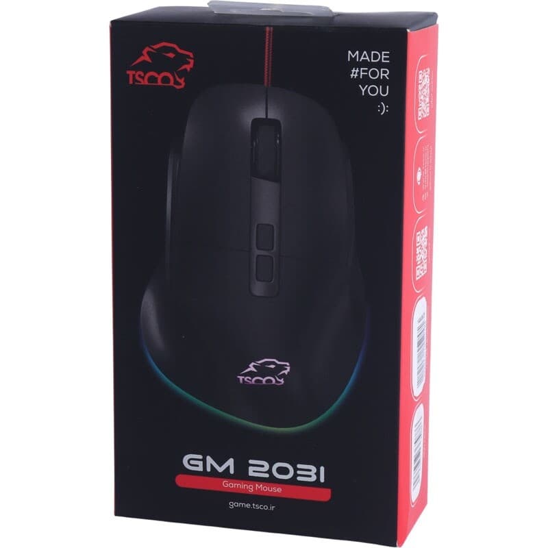 ماوس تسکو گیمینگ RGB دار مدل GM 2031 — تصویر ۷
