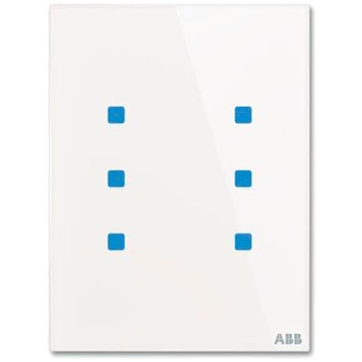 کلید هوشمند KNX شش پل افقی TACTEO برند ABB — تصویر ۲