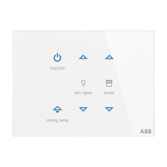 کلید هوشمند KNX شش پل افقی TACTEO برند ABB