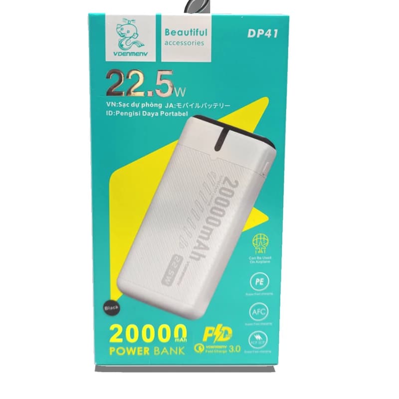 پاوربانک دنمن مدل DP41 ظرفیت 20000 میلی آمپر ساعت — تصویر ۳