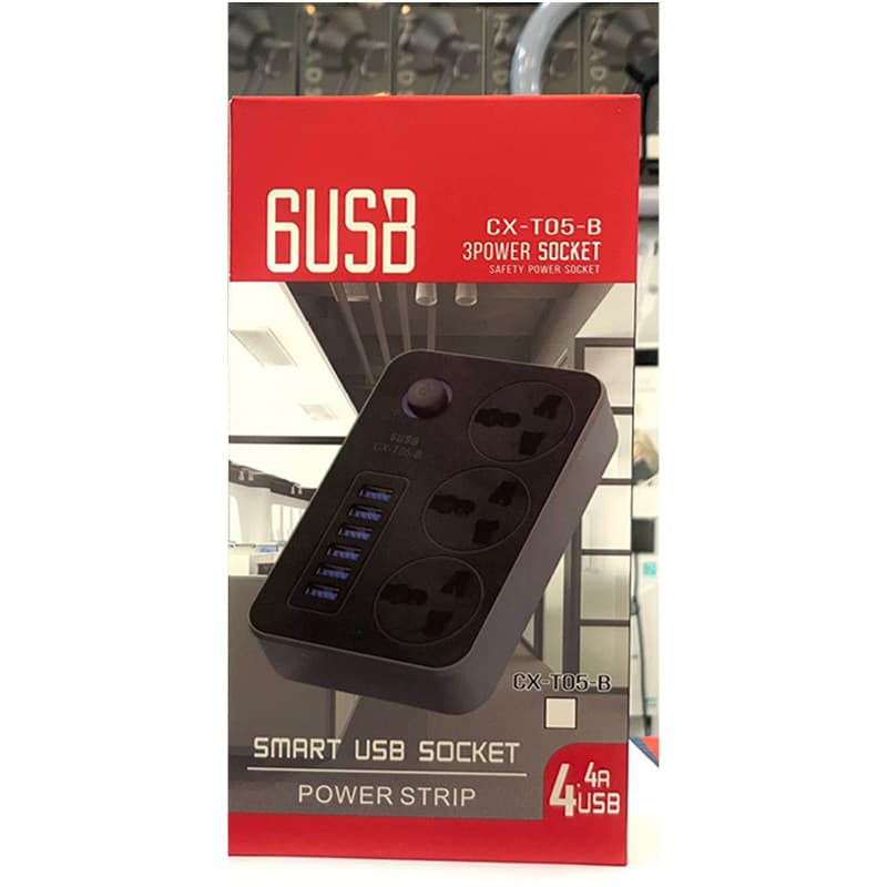 چندراهی برق و شارژر USB چارسو وریتی مدل CX-T05-B — تصویر ۲