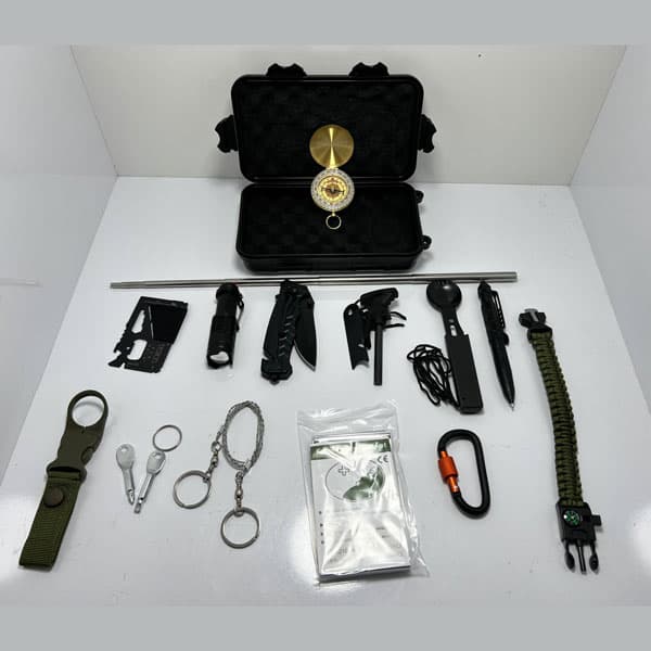 کیت کمپینگ و سفر 16 در 1 مدل Survival Kit — تصویر ۲