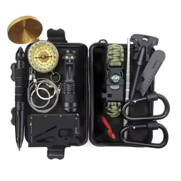 کیت کمپینگ و سفر 16 در 1 مدل Survival Kit