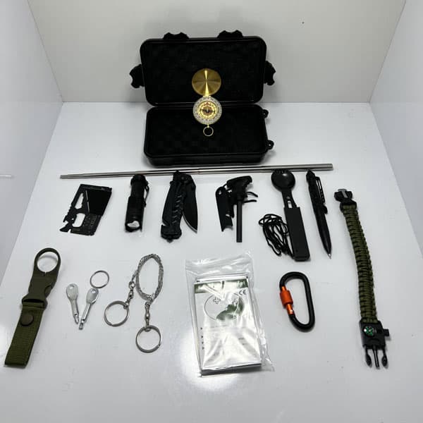 کیت کمپینگ و سفر 16 در 1 مدل Survival Kit — تصویر ۳