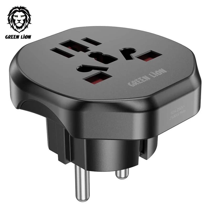 مبدل برق گرین لاین مدل Conversion EU Plug 2 — تصویر ۲