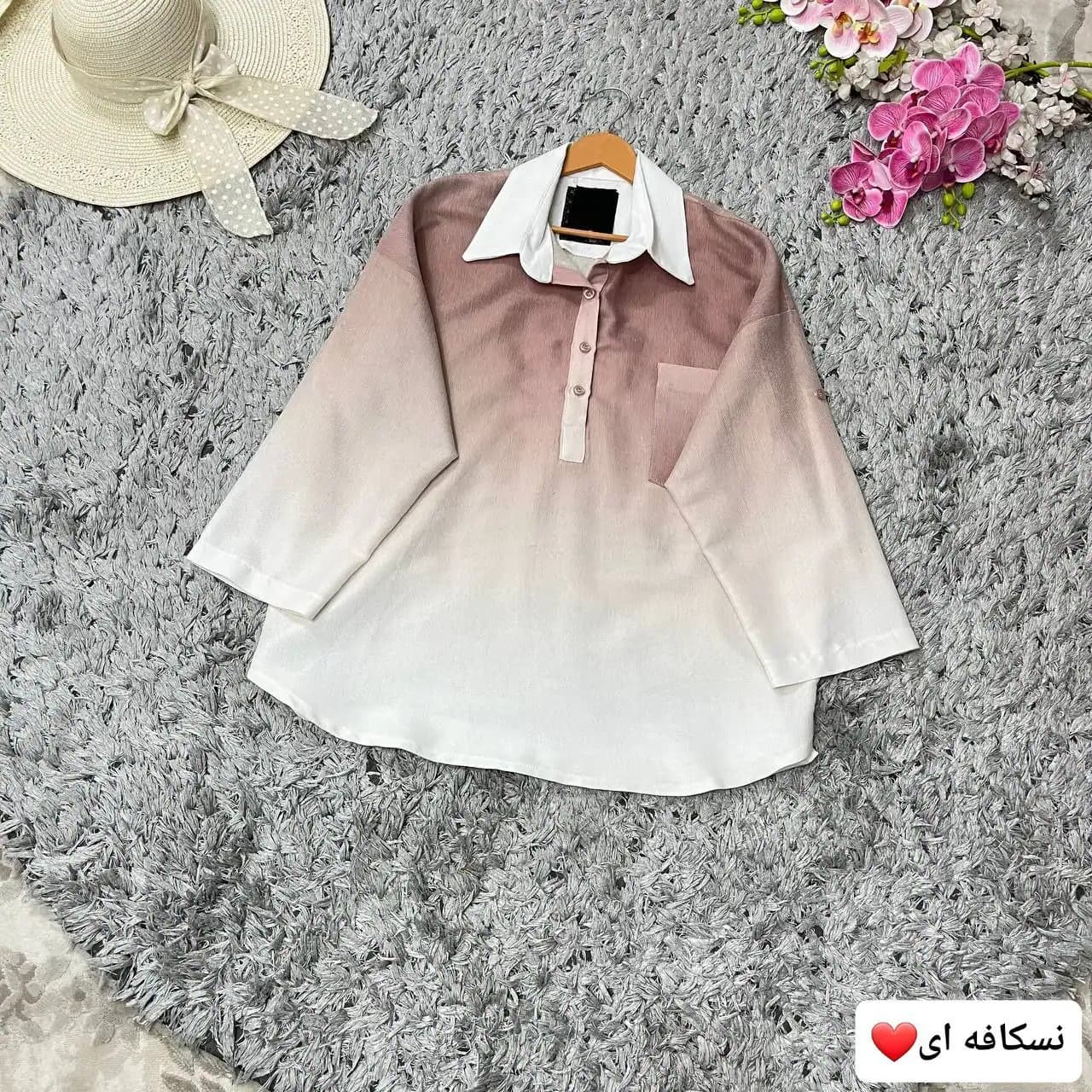 شومیز مانتویی مدل نیلی — تصویر ۸